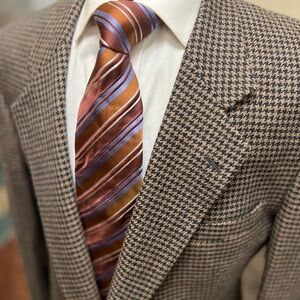 Jos A Bank Corporate Collection Houndstooth Sport Coat Jacket Wool/Alpaca 43L